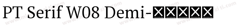 PT Serif W08 Demi字体转换